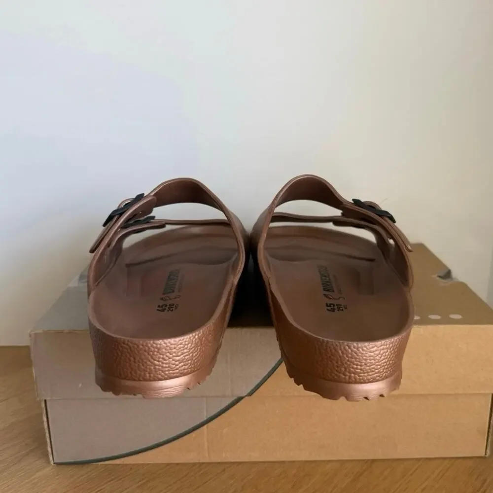 Birkenstock Arizona EVA ‘Metallic Copper’ Men Sandals- SZ 12